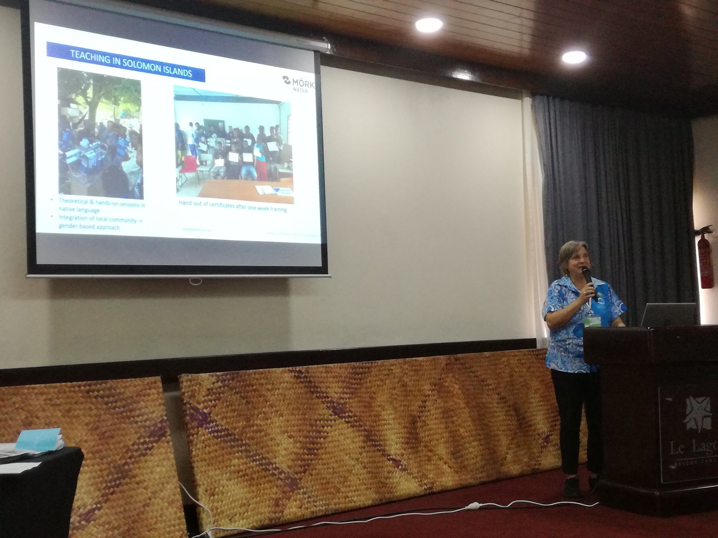 Our Director of International Business Development, Barbara Brezger gave a well- attended presentation on the topic of “An Holistic Approach - Making the Island Communities Resilient Against Climate Change Challenges”.