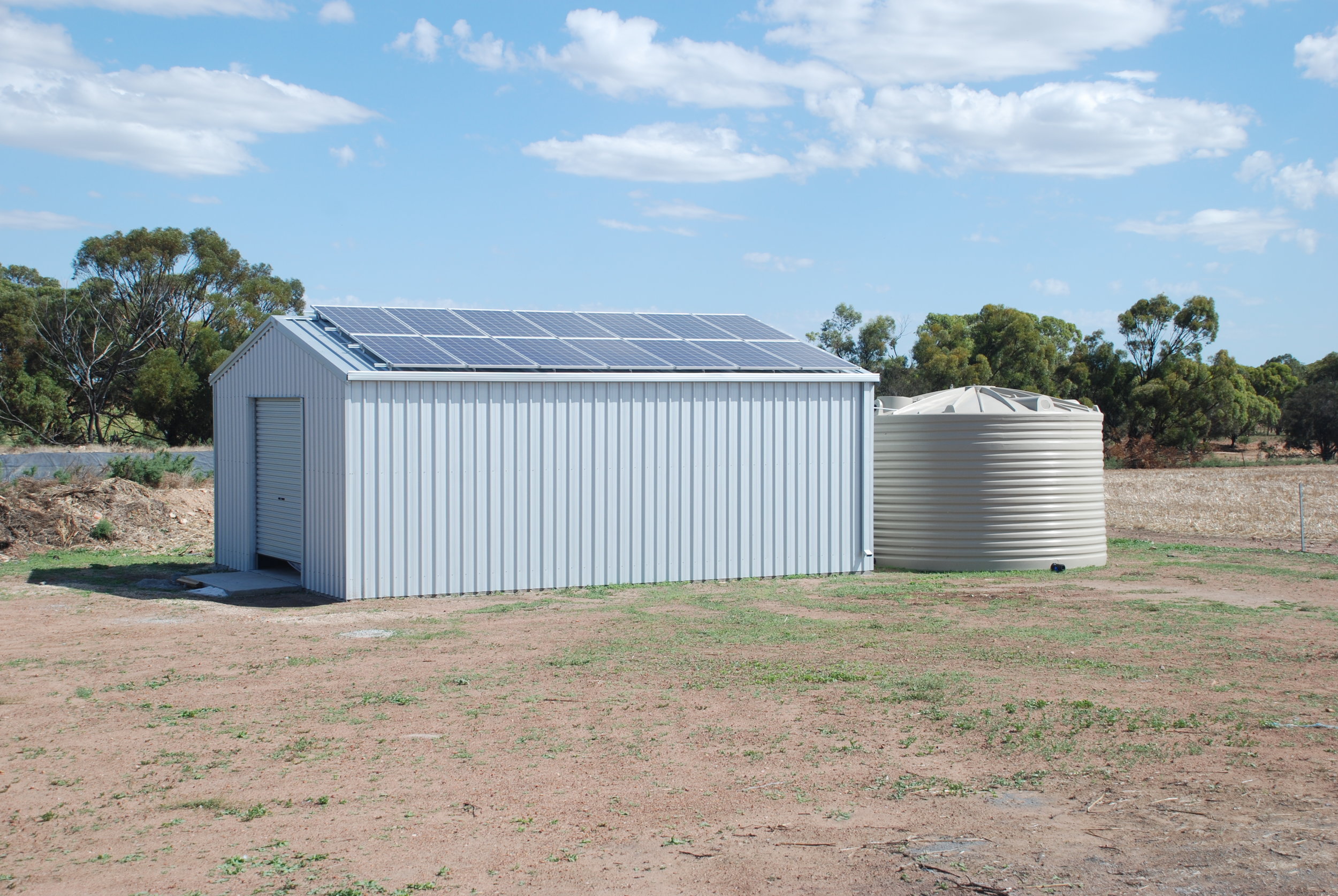 Cranmore Park's plant is housed under solar panels, taking full advantage of Western Australia'a abundant sunshine.