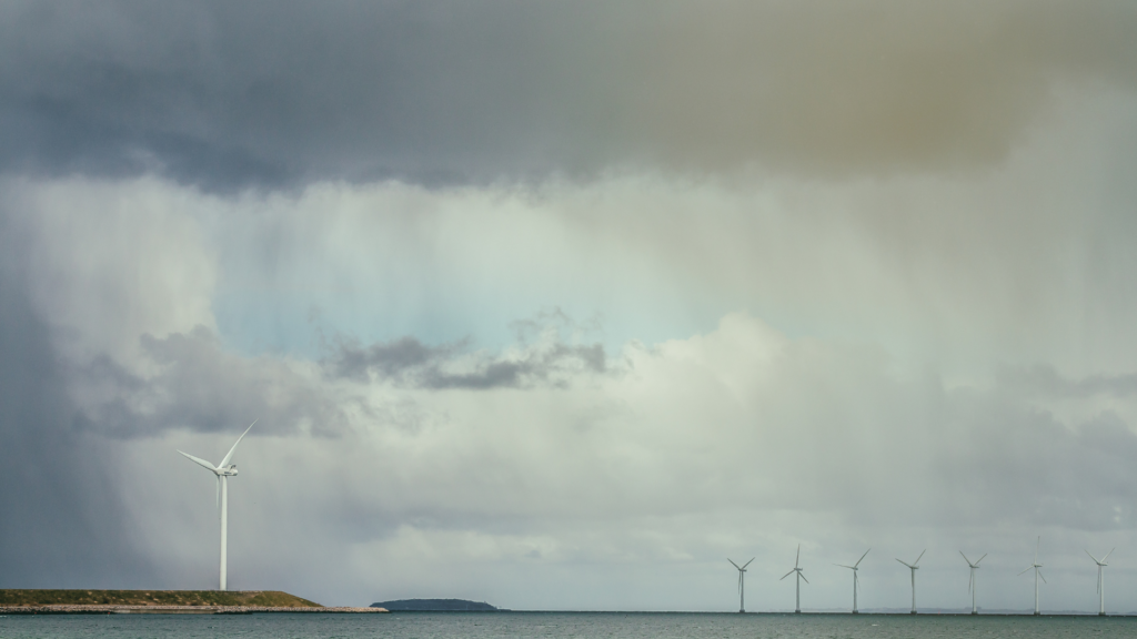 Wind turbines and storms